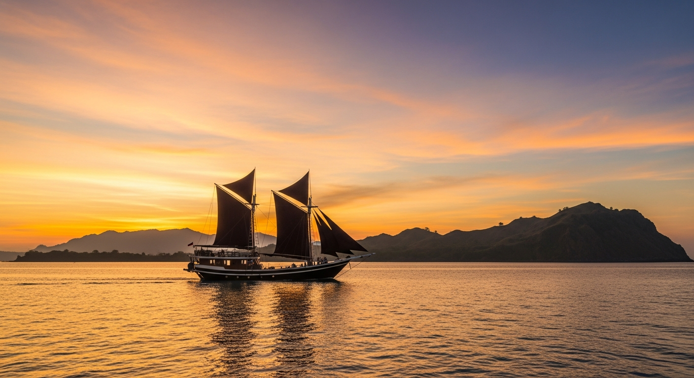 komodo phinisi tour editorial photo by Juara Holding